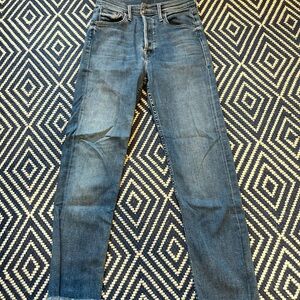 MOTHER Skinny Jeans in Deep Blue